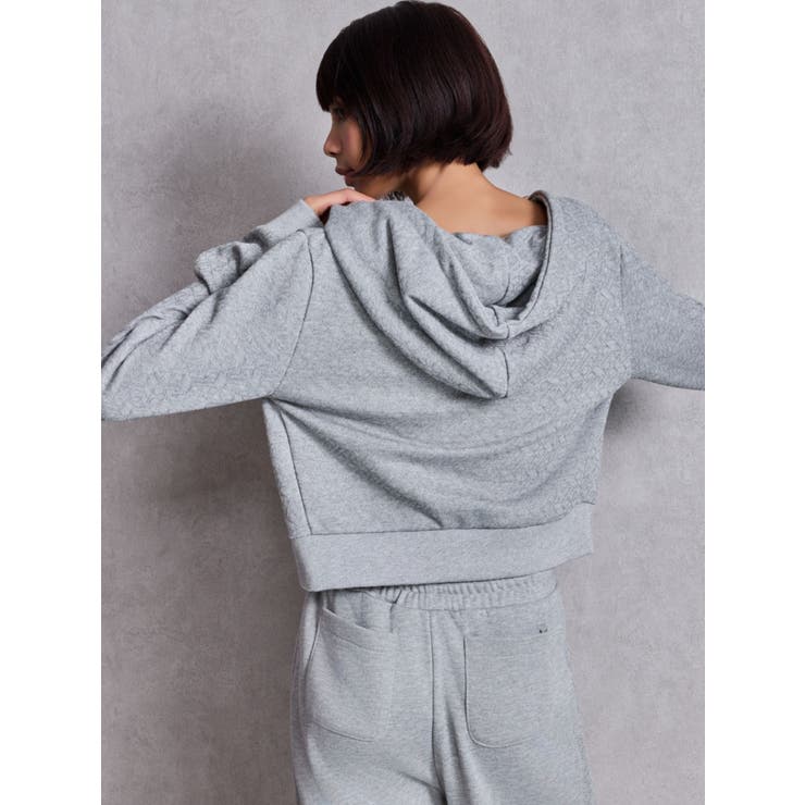 GG chain glitter print shortパーカー | GYDA | 詳細画像16 