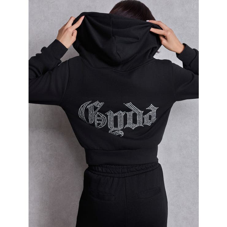 ブラック | NEW GYDA Shortラメパーカー | GYDA