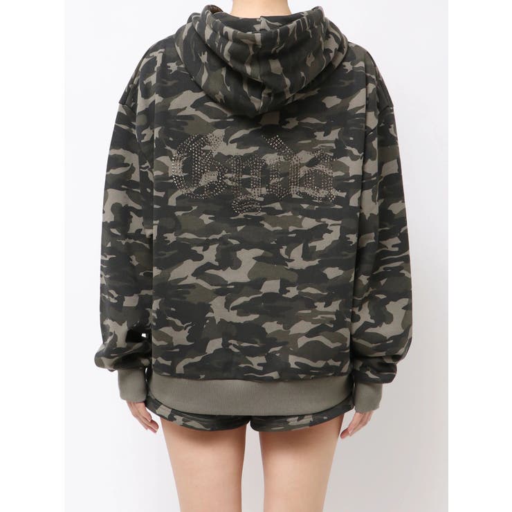 NEW BACK GYDAラインストーンラメパーカー | GYDA | 詳細画像10 