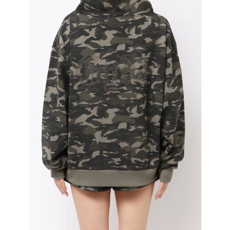 NEW BACK GYDAラインストーンラメパーカー | GYDA | 詳細画像11 