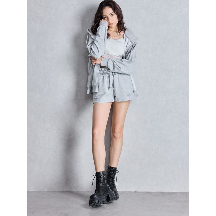 NEW BACK GYDAラインストーンラメパーカー | GYDA | 詳細画像16 