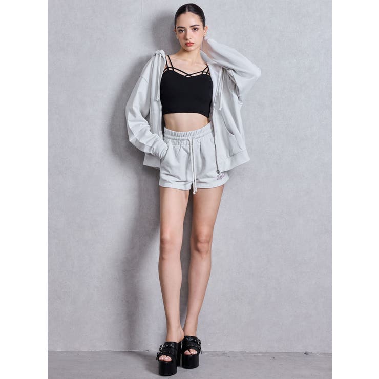 NEW BACK GYDAラインストーンラメパーカー | GYDA | 詳細画像22 