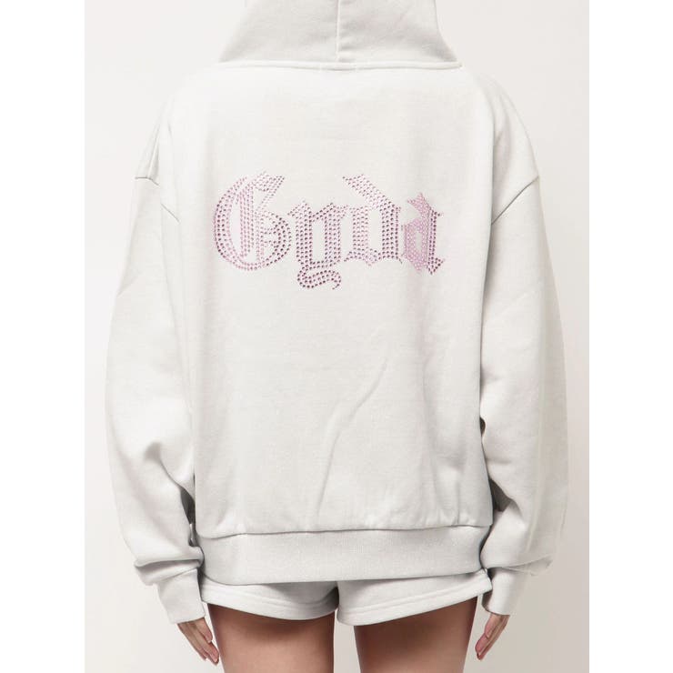 NEW BACK GYDAラインストーンラメパーカー | GYDA | 詳細画像38 