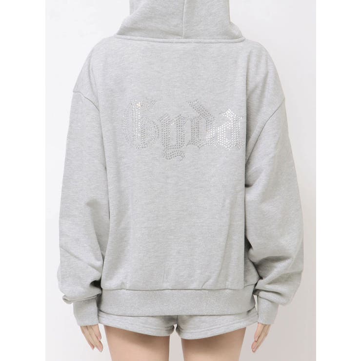 NEW BACK GYDAラインストーンラメパーカー | GYDA | 詳細画像39 