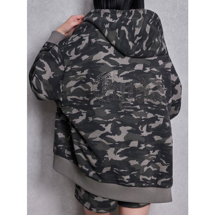 ミックス | NEW BACK GYDAラインストーンラメパーカー | GYDA