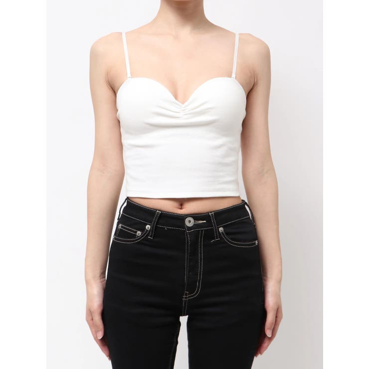 ショルダーストラップリブベアビスチェ | GYDA | 詳細画像34 