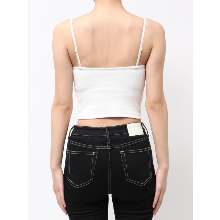 ショルダーストラップリブベアビスチェ | GYDA | 詳細画像36 