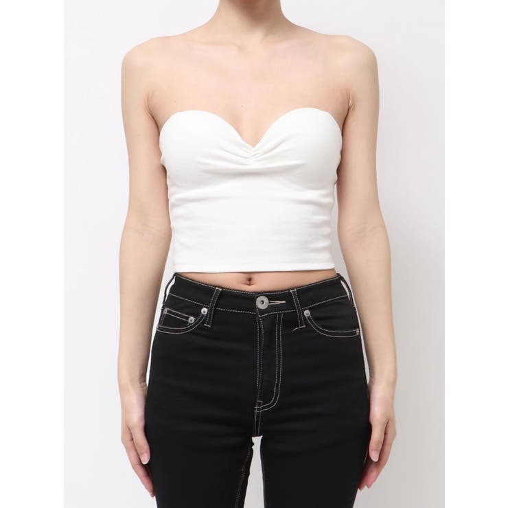 ショルダーストラップリブベアビスチェ | GYDA | 詳細画像42 