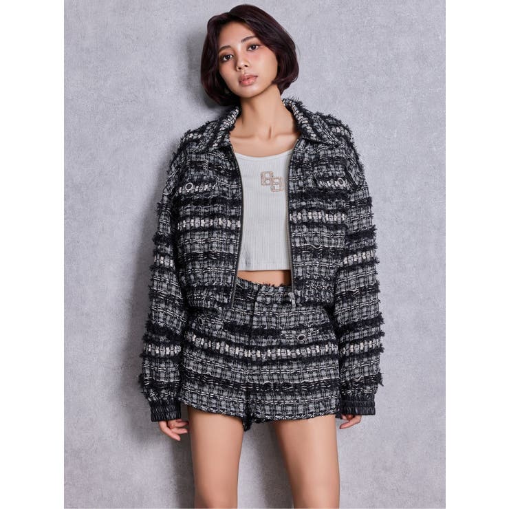 Symmetry GYDAラメツイードジャケット | GYDA | 詳細画像12 