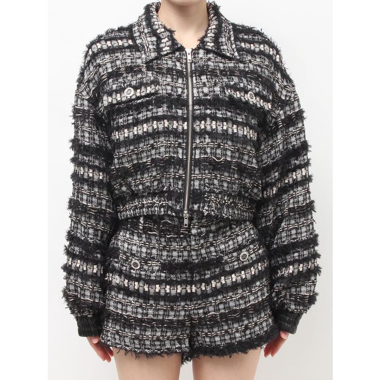 Symmetry GYDAラメツイードジャケット | GYDA | 詳細画像17 