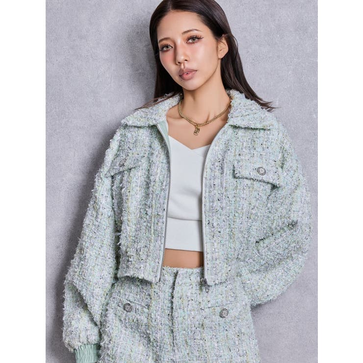 Symmetry GYDAラメツイードジャケット | GYDA | 詳細画像2 