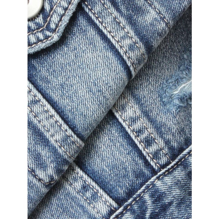 Symmery GYDA EMBOSSノーカラーデニムショートブルゾン | GYDA | 詳細画像36 