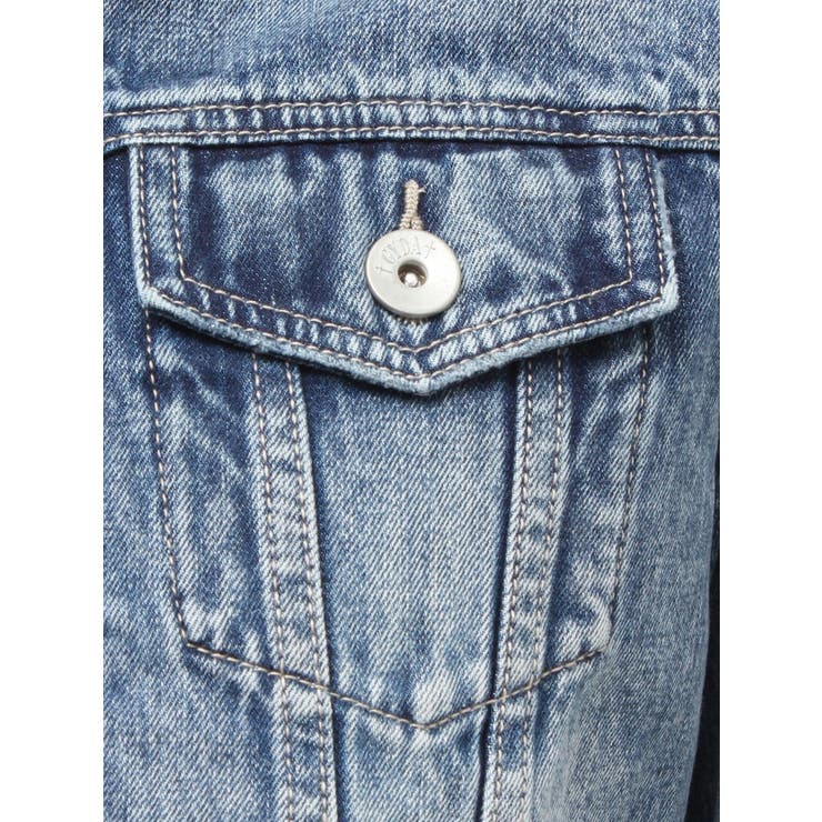 Symmery GYDA EMBOSSノーカラーデニムショートブルゾン | GYDA | 詳細画像39 