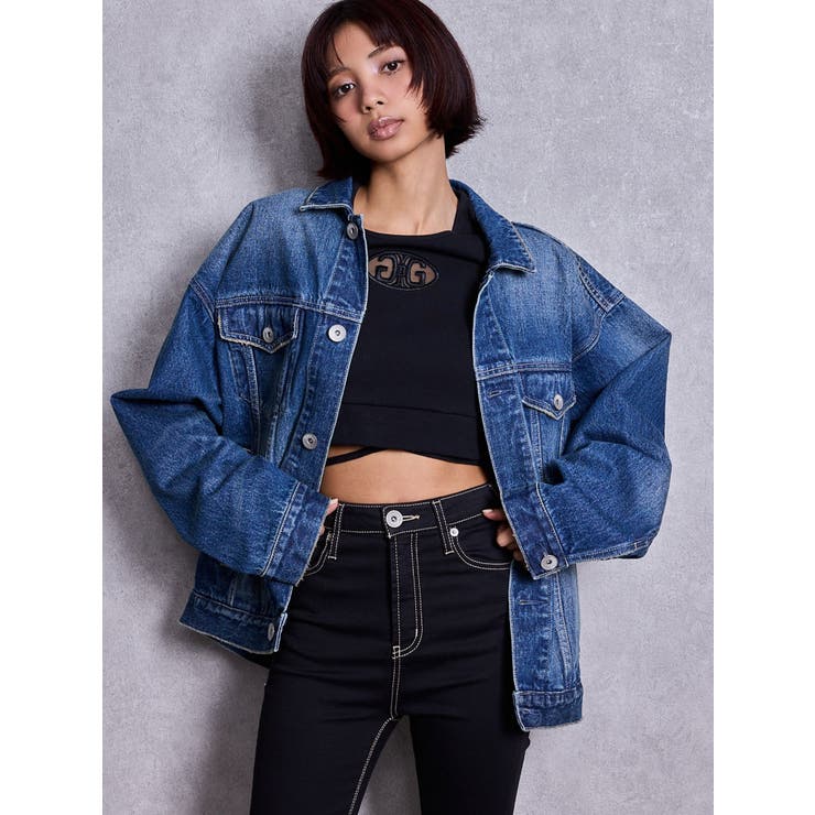 Symmetry GYDA bijou BIGデニムGジャン | GYDA | 詳細画像8 