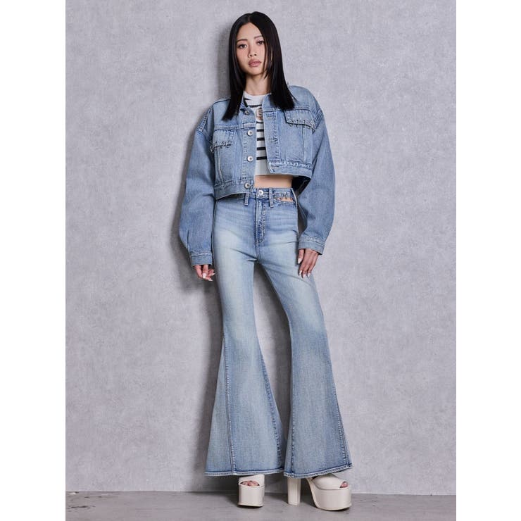 ring bijou studsデザインデニムショートGジャン | GYDA | 詳細画像10 