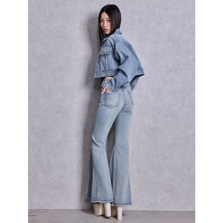 ring bijou studsデザインデニムショートGジャン | GYDA | 詳細画像11 