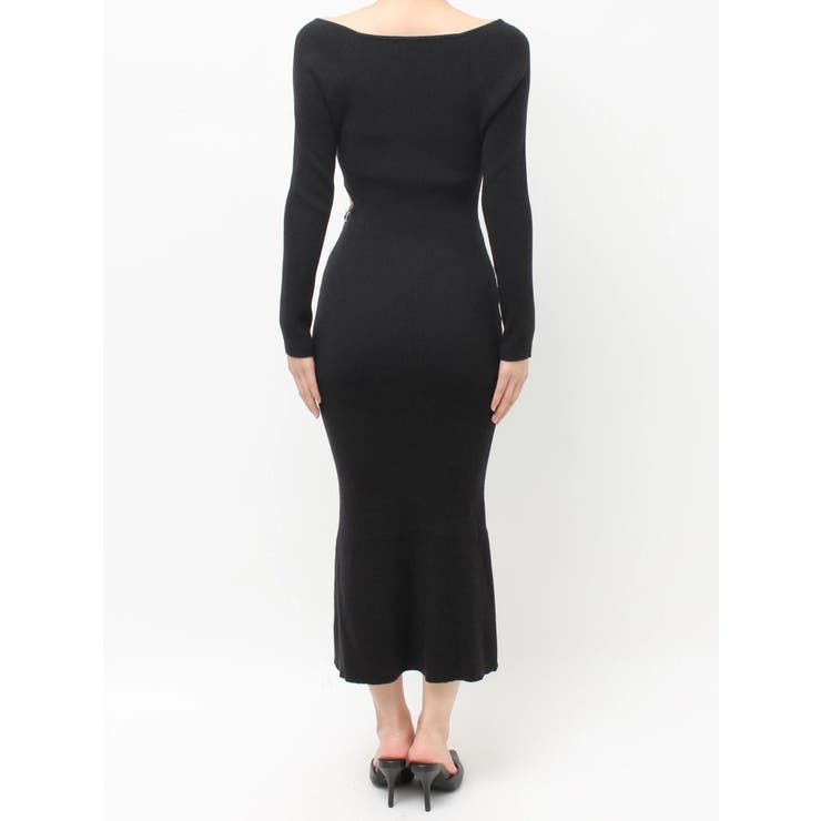 GYDA chain SIDE OPENロングフレアニットワンピース | GYDA | 詳細画像13 