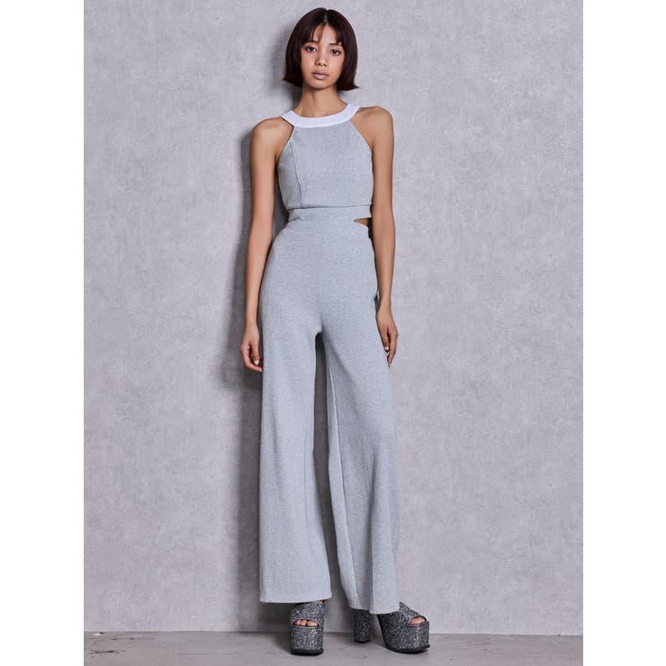 バックZIPテレコロンパース | GYDA | 詳細画像2 