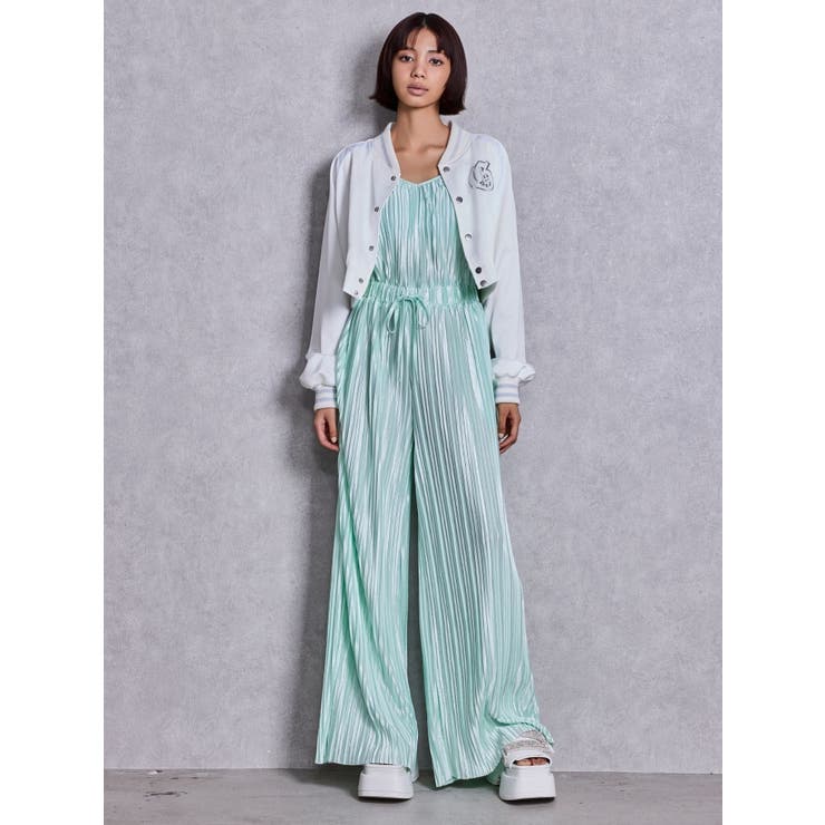 SPARKLEサテンプリーツロンパース | GYDA | 詳細画像11 