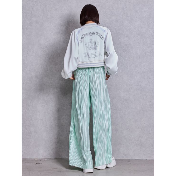 SPARKLEサテンプリーツロンパース | GYDA | 詳細画像12 