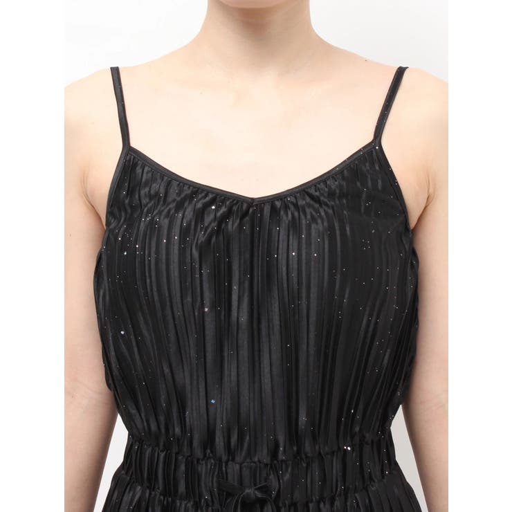 SPARKLEサテンプリーツロンパース | GYDA | 詳細画像18 