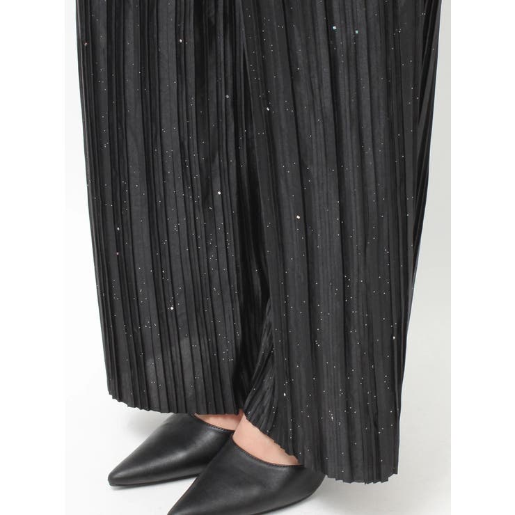 SPARKLEサテンプリーツロンパース | GYDA | 詳細画像21 