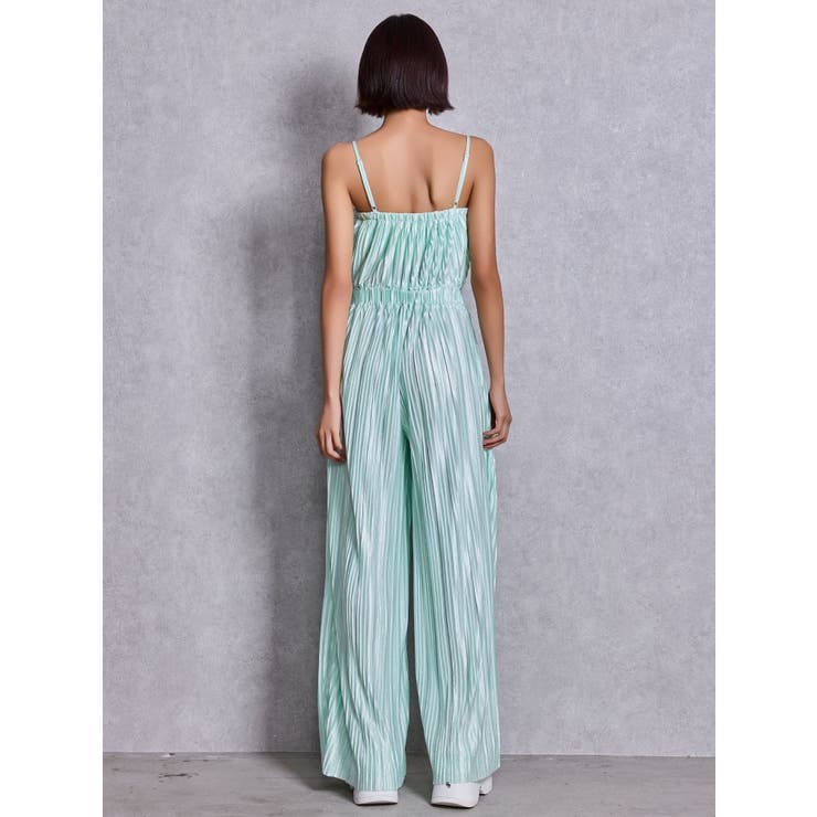 SPARKLEサテンプリーツロンパース | GYDA | 詳細画像8 