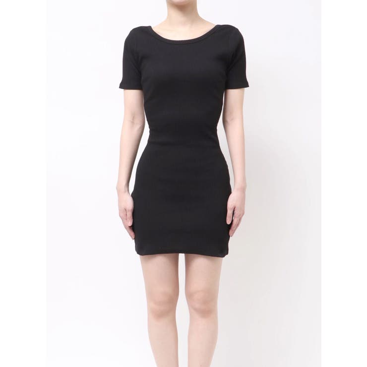 BACKリボンクルーネックワンピース | GYDA | 詳細画像3 