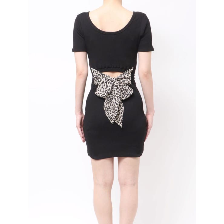 BACKリボンクルーネックワンピース | GYDA | 詳細画像5 