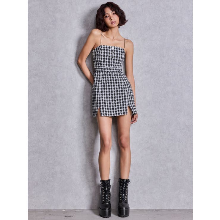 Symmetry GYDAラメツイードワンピース | GYDA | 詳細画像4 