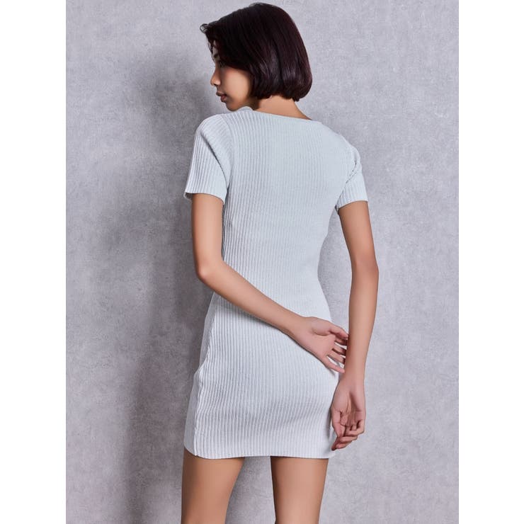 GG bijou MOLDハーフスリーブラメニットワンピース | GYDA | 詳細画像7 