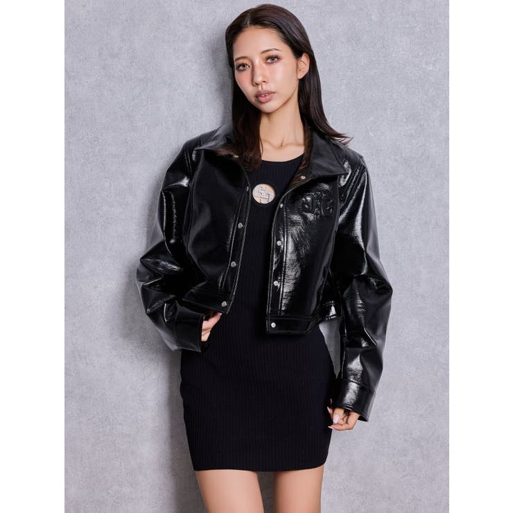 GG bijou MOLDハーフスリーブニットワンピース | GYDA | 詳細画像12 