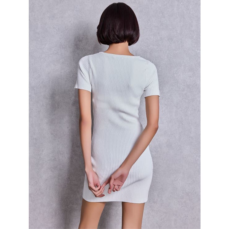 GG bijou MOLDハーフスリーブニットワンピース | GYDA | 詳細画像8 