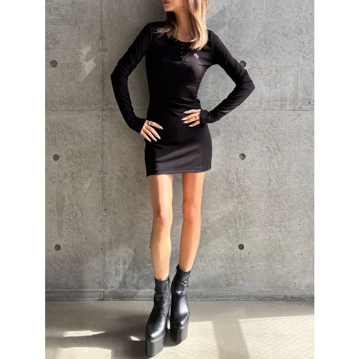 【TINY】GGスタッズデザインテレコミニワンピース | GYDA | 詳細画像7 