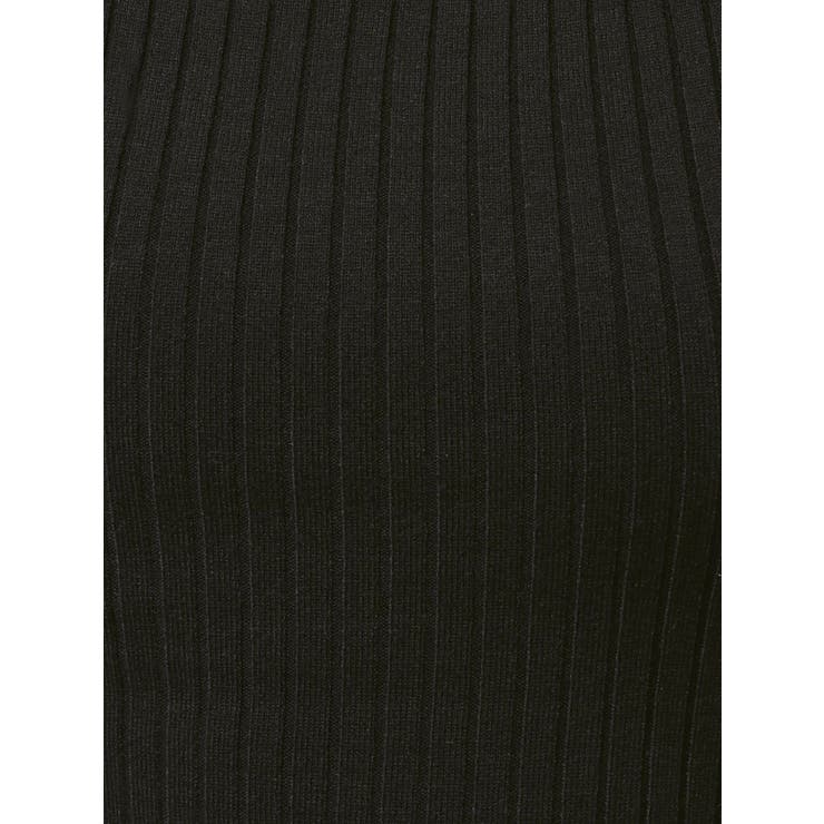 バックオープンジップスリットリブニットロングワンピース | GYDA | 詳細画像25 