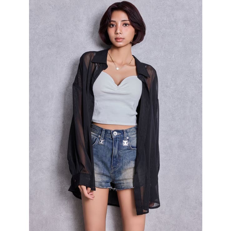 オーバーラメシアーシャツ | GYDA | 詳細画像12 