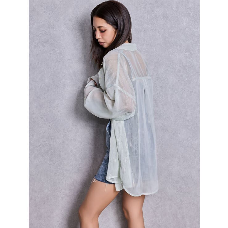 オーバーラメシアーシャツ | GYDA | 詳細画像9 