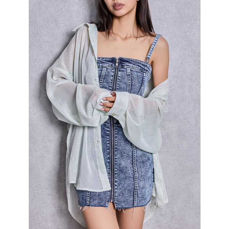 ミントグリーン | オーバーラメシアーシャツ | GYDA