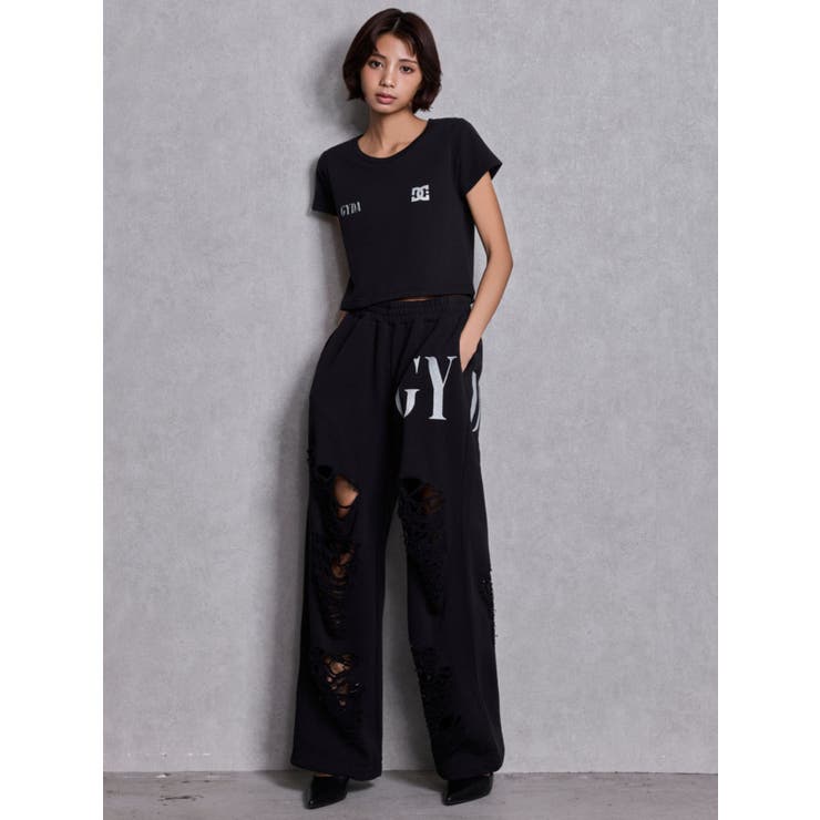GYDA×DC ダメージSPARKLE LOGOスウェットパンツ | GYDA | 詳細画像11 