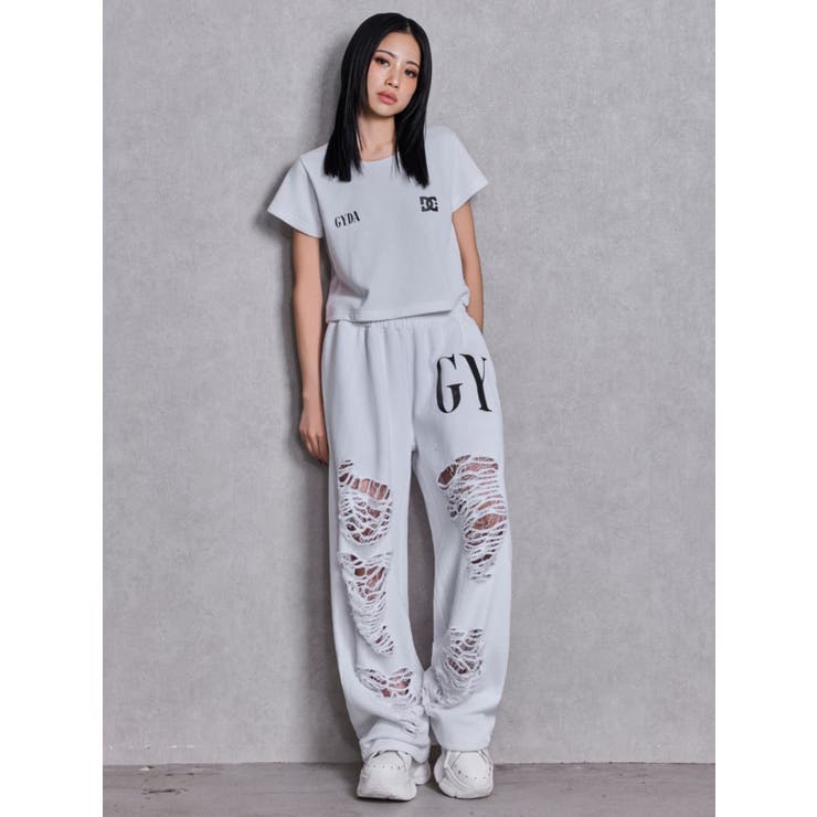 GYDA×DC ダメージSPARKLE LOGOスウェットパンツ | GYDA | 詳細画像6 