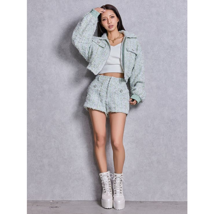 Symmetry GYDAラメツイードショートパンツ | GYDA | 詳細画像10 