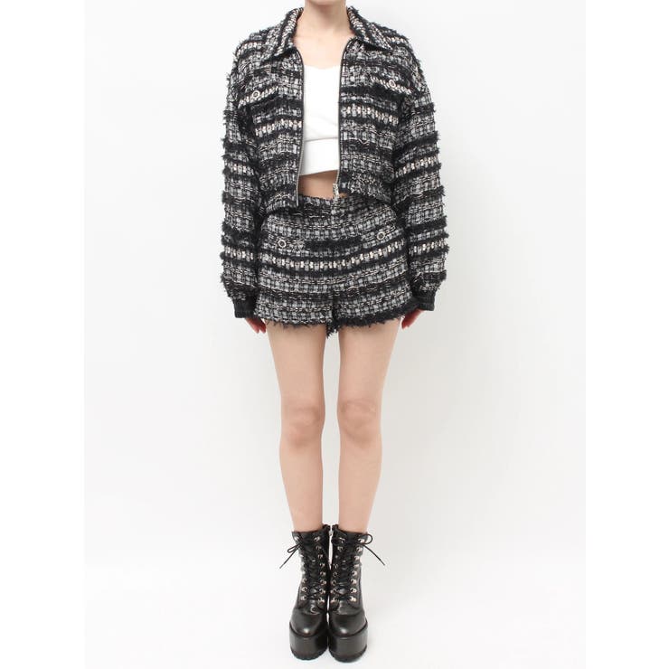 Symmetry GYDAラメツイードショートパンツ | GYDA | 詳細画像39 