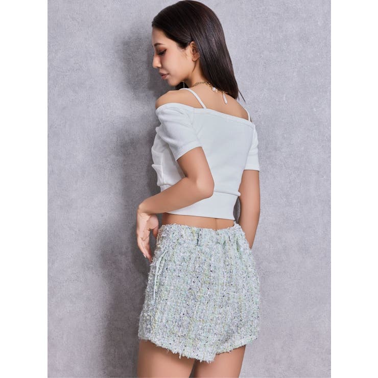 Symmetry GYDAラメツイードショートパンツ | GYDA | 詳細画像4 