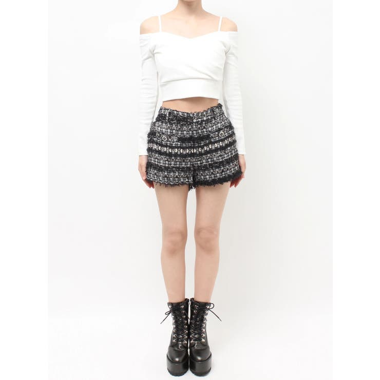 Symmetry GYDAラメツイードショートパンツ | GYDA | 詳細画像40 