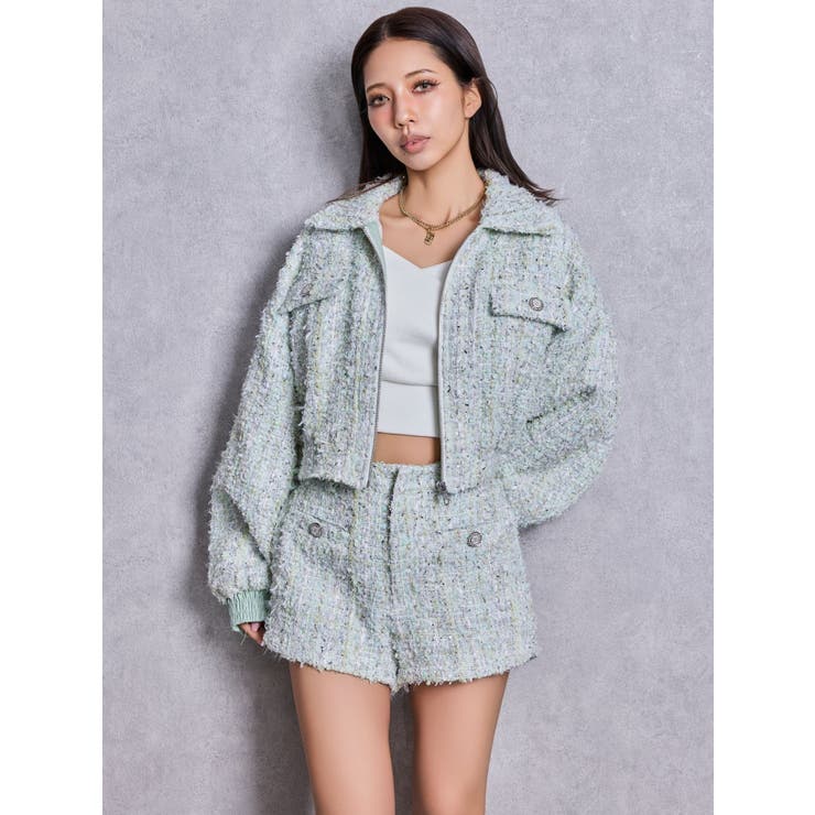 Symmetry GYDAラメツイードショートパンツ | GYDA | 詳細画像7 