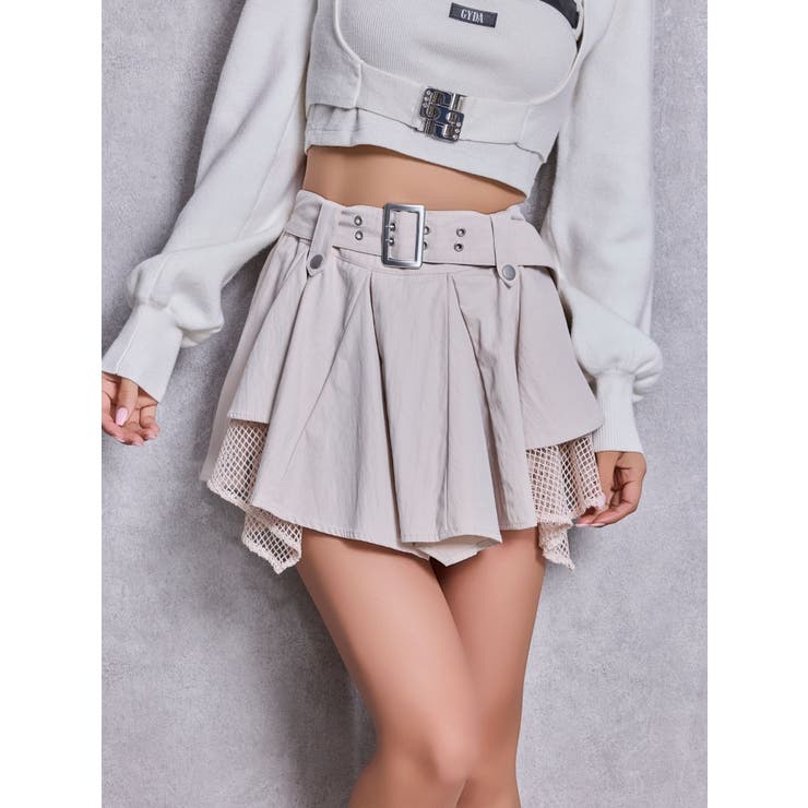 HEM Symmetryメッシュスカートライクショートパンツ | GYDA | 詳細画像38 