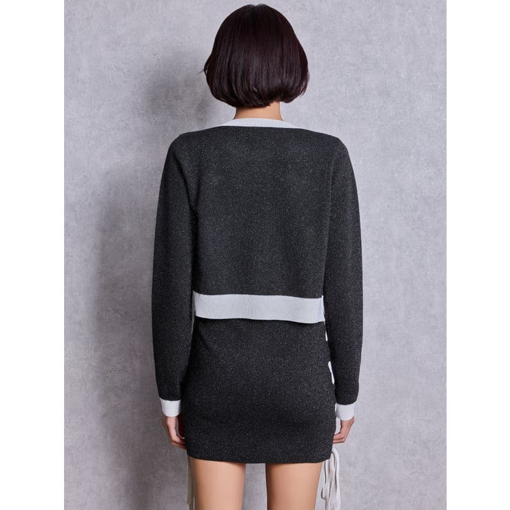 フロントレースアップラメニットスカートライクショートパンツ | GYDA | 詳細画像8 