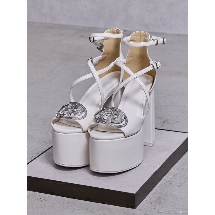 オフホワイト | GD bijou MOLDベルトサンダル | GYDA