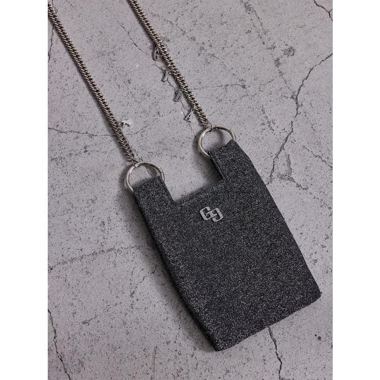 ブラック | GG GLITTERスマホショルダーBAG | GYDA