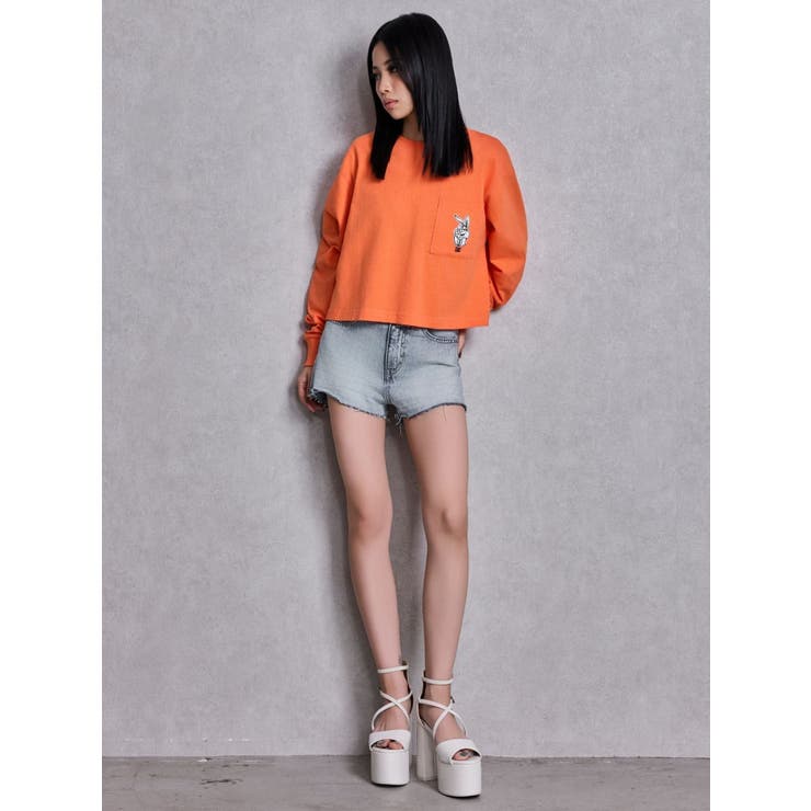 ハイウエストSymmetry GYDA 2WAYラインプリーツデニムパンツ | GYDA | 詳細画像10 